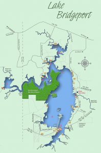 Bridgeport Lake Map | TRWD